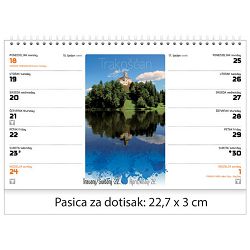 Kalendar stolni planer - dvotjednik "Croatia" 30 listiova, spirala