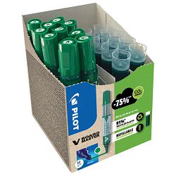 Set marker za bijelu ploču 2,3 mm V Board Master Begreen pk10 Pilot + refili (5+5 gratis) zeleni