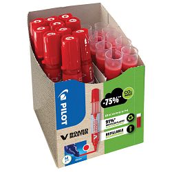 Set marker za bijelu ploču 2,3 mm V Board Master Begreen pk10 Pilot + refili (5+5 gratis) crveni