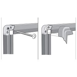 Ploča magnetna 240x120 cm aluminijski okvir Premium Plus Steel Nobo 1915151 bijela