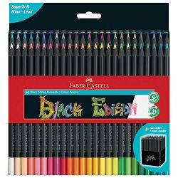 Boje drvene  50boja trokutaste Black Edition Faber-Castell 116450 blister