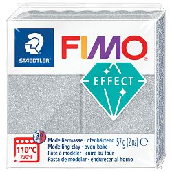 Masa za modeliranje   57g Fimo Effect Glitter Staedtler 8010-812 glitter srebrna