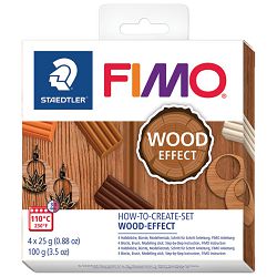 Set za modeliranje Fimo Soft "WOOD EFFECT" Staedtler 8025 HTC1 blister