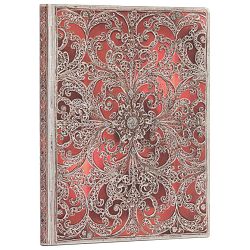 Notes 18x23cm-ultra crte 88L s gumicom Silver Filigree Collection Flexis Paperblanks FB9401-2!!