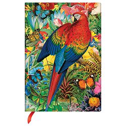 Notes 13x18cm-midi crte  72L s gumicom Tropical Garden Paperblanks PB9306-0