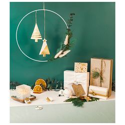 Traka Deco ljepljiva 12 mmx3m novogodišnja s uzorkom pk5 Heyda 20-35845 38 zlatna blister