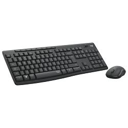 Tipkovnica + Miš bežični MK295 Logitech tamno siva