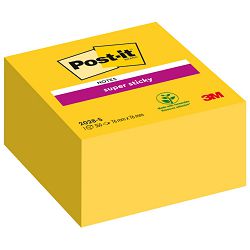 Blok samoljepljiv kocka 76x76mm 350L Super sticky Post-it 3M.2028S žuti