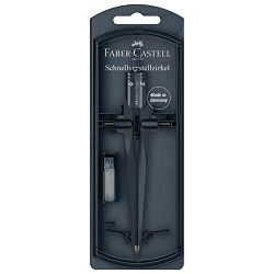 Šestar s preciznim podešavanjem + mine Stream Faber Castell 174545 tamno plavi blister