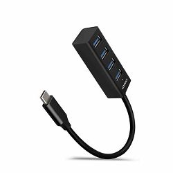 USB HUB AXAGON HUE-M1C Slim, 4x USB3.2, USB Type-C konektor, 20cm