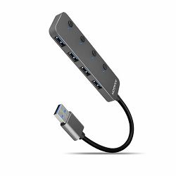 USB HUB AXAGON HUE-MSA Switch, 4x USB3.2, USB Type-A konektor, 20cm