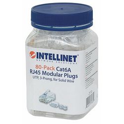 80-Pack Cat6A RJ45 Modular Plugs