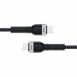 MS CABLE USB-C -> USB-C, 1m, crni