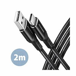 CC USB CM 2.0 <> USB AM, 2,0 m, Crna, HQ, BUCM-AM20AB