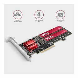 AXAGON PCEM2-ND PCI-E 3.0 8x - M.2 SSD NVMe