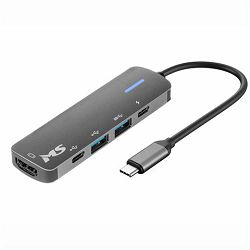 MS CABLE USB HUB C110, HDMI1.4+USB3.0+USB2.0+TYPE C 2.0+PD