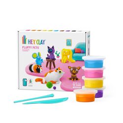 Glina KAZOO HEY CLAY Fluffy Pets 15023, 15 kutijica