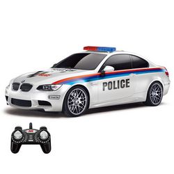 Auto na daljinsko upravljanje KAZOO 866-1803P, BMW M3, policijski, 1:18, bijeli