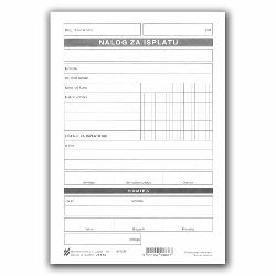 I-43 NALOG ZA ISPLATU S NAMIROM; List, 14,8 x 21 cm