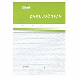 I-53/A-NCR ZAKLJUČNICA; Blok 100 listova, 21 x 29,7 cm