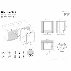 Ugradbeni hladnjak Dunavox DAUF-46.145DSS