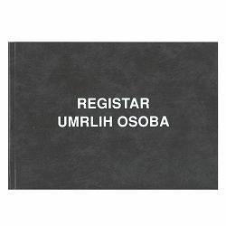 I-623 REGISTAR UMRLIH OSOBA (Obrazac 3); Knjiga 400 stranica, 34,5 x 24 cm