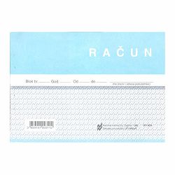 I-645/AT RAČUN (GOTOVINSKI); Blok 100 listova, 14,8 x 10,5 cm
