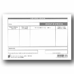 II-6 DOSTAVNICA BIJELA; List, 14,8 x 10,5 cm