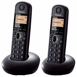 PANASONIC telefon bežični KX-TGB212FXB crni TwinPack