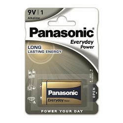 PANASONIC baterije 6LF22EPS/1BP Alkaline Everyday Power