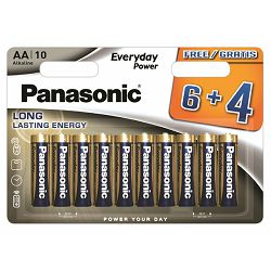 PANASONIC baterije LR6EPS/10BW 6+4F Alkal. Everyday Power