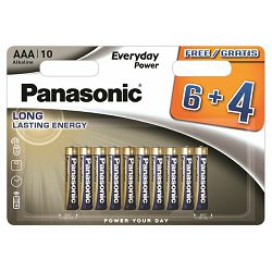 PANASONIC baterije LR03EPS/10BW 6+4F Alkal. Everyday Power