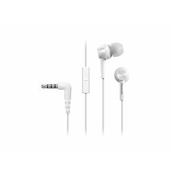 PANASONIC slušalice RP-TCM115E-W bijele, in ear, mikrofon