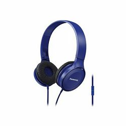 PANASONIC slušalice RP-HF100ME-A plave, naglavne, mikrofon