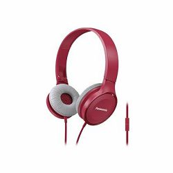PANASONIC slušalice RP-HF100ME-P roze, naglavne, mikrofon
