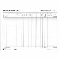 III-8-31 DNEVNO IZVJEŠĆE U PRIMARNOJ ZDRAVSTVENOJ ZAŠTITI; Blok 30 listova, 42 x 29,7 cm