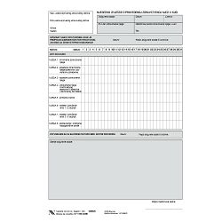 1-06-23/06 MJESEČNO IZVJEŠĆE O PROVEDENOJ ZDRAVSTVENOJ NJEZI U KUĆI; Blok 100 listova, 21 x 29,7 cm