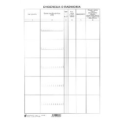 V-12-63 EVIDENCIJA O RADNICIMA; Arak, 21 x 29,7 cm, 2 x presavijen