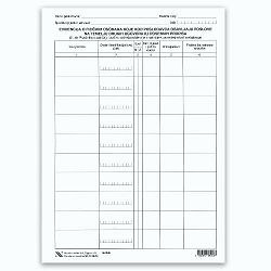 UT V-12-73 EVIDENCIJA O FIZIČKIM OSOBAMA KOJE KOD POSLODAVCA OBAVLJAJU POSLOVE NA TEMELJU DRUGIH UGOVORA ILI POSEBNIH PROPISA; List, 21 x 29,7 cm
