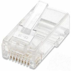 LAN konektor, RJ45 Cat.5e, UTP, pakiranje 100kom., za solid kabel