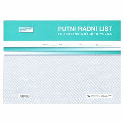 VI-26/NCR PUTNI RADNI LIST ZA TERETNO MOTORNO VOZILO; Blok 2 x 50 listova, 29,7 x 21 cm