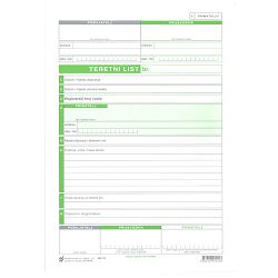VI-56 TERETNI LIST; Komplet 3 lista, 21 x 29,7 cm