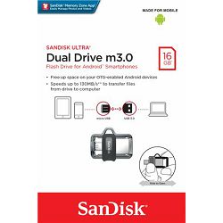 USB memorija Sandisk Ultra Dual Drive m3.0 microUSB / USB 3.0 16GB