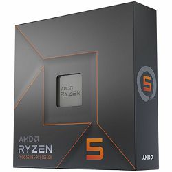 AMD CPU Desktop Ryzen 5 6C/12T 7600X (4.7/5.0GHz Boost,38MB,105W,AM5) box, with Radeon Graphics