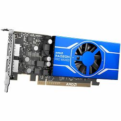 AMD GPU Radeon PRO W6400 4GB GDDR6 64bit, 7.07TFLOPS FP16, 128 GBps, PCI-E 4.0 x 4, 2x DP, Active cooling, half height, LP bracket incl.,