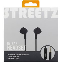 Slušalice STREETZ HL-W102, s mikrofonom, crne