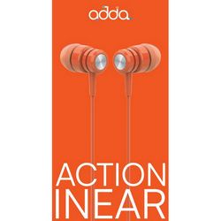 Slušalice Adda Collins Action Q25-RO, In-Ear, 3.5mm, Radient narančaste
