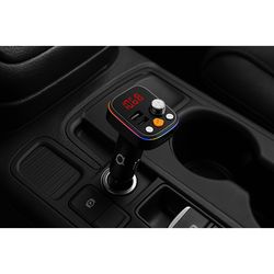 FM Transmitter Adda Collins FM-001-RGB, Ambient Tune, Bluetooth 5.0, 2xUSB-A, crni