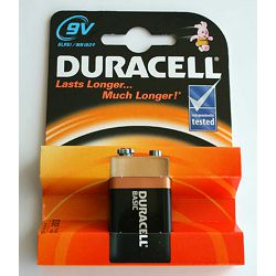 Baterija DURACELL 9V (6LR61) IMPROVED BASIC bls 1/1 alkalna P10