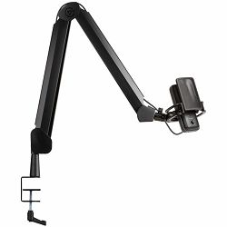 Elgato Wave Mic Arm (High Rise), 360° arm rotation, Padded clamp, Cable channels, Detachable riser, Compatible with 1/4", 3/8" and 5/8" mic mounts, Counterweight: 260g